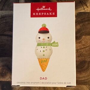 Hallmark Keepsake Snowman Ornament with Red and Green Accents